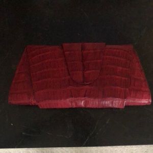 Genuine Crocodile skin clutch very exotic. As seen in “Emily in Paris”